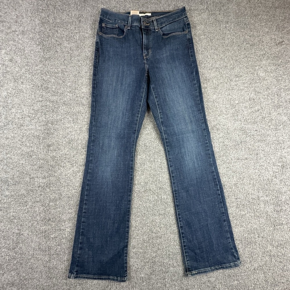 Levi's Classic Bootcut Jeans Womens 4 Blue Mid Rise Relaxed Stretch Denim 27x31